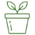ikona sadzonki w doniczce